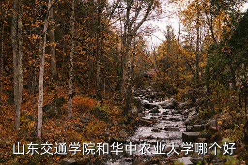山東交通學(xué)院和華中農(nóng)業(yè)大學(xué)哪個(gè)好