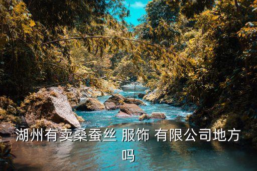 湖州有賣桑蠶絲 服飾 有限公司地方嗎