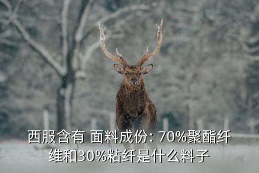 西服含有 面料成份: 70%聚酯纖維和30%粘纖是什么料子