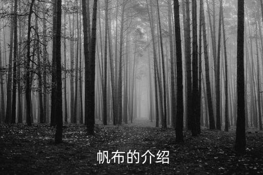  帆布的介紹
