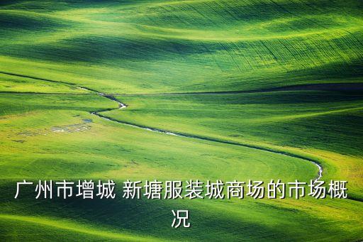 廣州市增城 新塘服裝城商場(chǎng)的市場(chǎng)概況