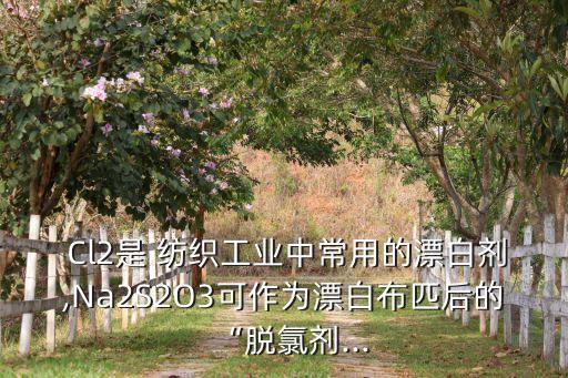  Cl2是 紡織工業(yè)中常用的漂白劑,Na2S2O3可作為漂白布匹后的“脫氯劑...