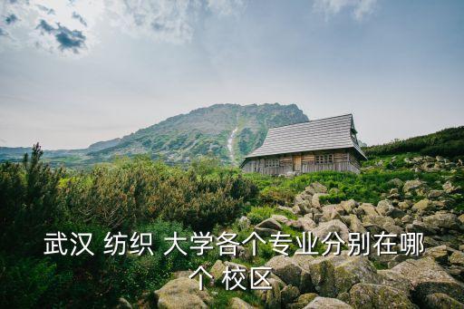  武漢 紡織 大學(xué)各個(gè)專(zhuān)業(yè)分別在哪個(gè) 校區(qū)