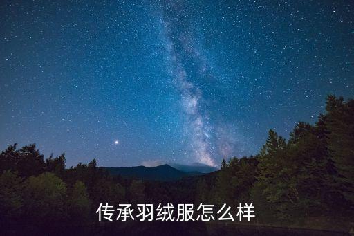 傳承羽絨服怎么樣