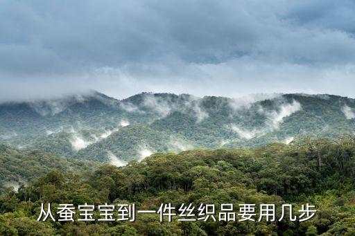 從蠶寶寶到一件絲織品要用幾步