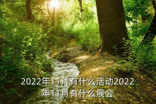 2022年11月有什么活動2022年11月有什么展會