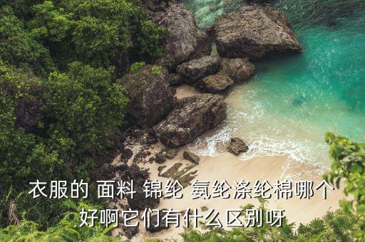 衣服的 面料 錦綸 氨綸滌綸棉哪個好啊它們有什么區(qū)別呀