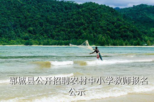  鄆城縣公開招聘農(nóng)村中小學(xué)教師報名公示