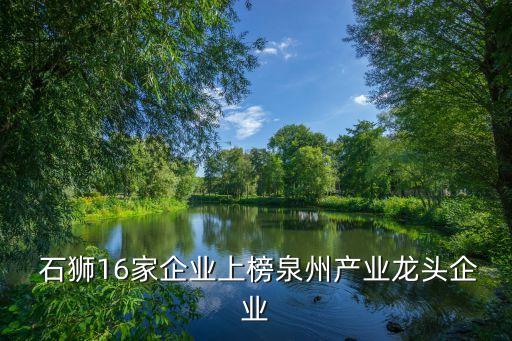  石獅16家企業(yè)上榜泉州產(chǎn)業(yè)龍頭企業(yè)