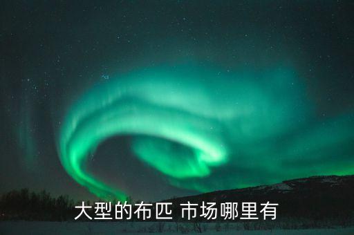 大型的布匹 市場哪里有