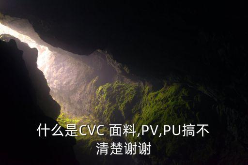 什么是CVC 面料,PV,PU搞不清楚謝謝