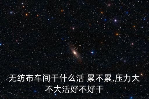無紡布車間干什么活 累不累,壓力大不大活好不好干