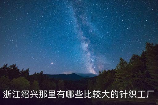 浙江紹興那里有哪些比較大的針織工廠