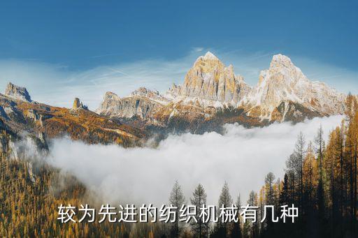 較為先進的紡織機械有幾種