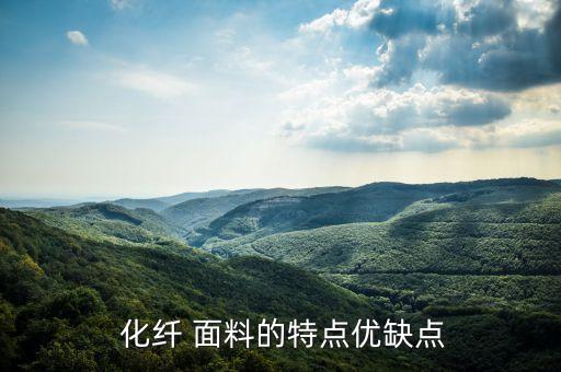  化纖 面料的特點優(yōu)缺點