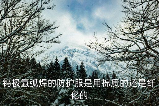 鎢極氬弧焊的防護(hù)服是用棉質(zhì)的還是纖化的