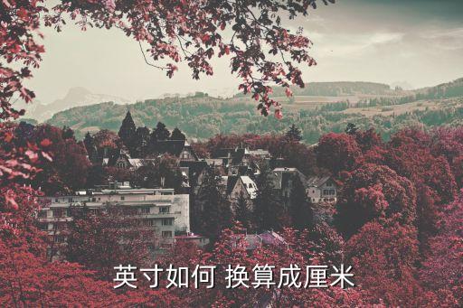 紡織面料英寸換算公分的換算公式