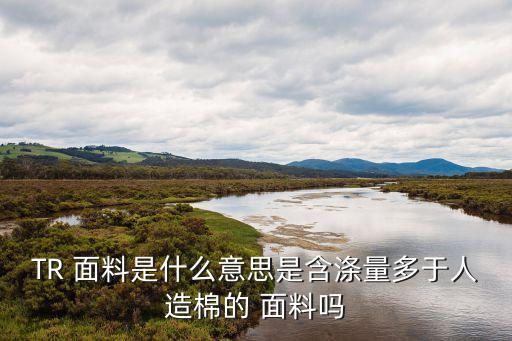 TR 面料是什么意思是含滌量多于人造棉的 面料嗎