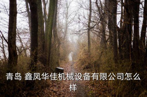 青島 鑫鳳華佳機械設(shè)備有限公司怎么樣