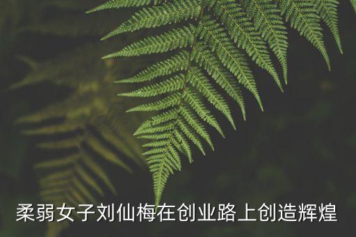 柔弱女子劉仙梅在創(chuàng)業(yè)路上創(chuàng)造輝煌