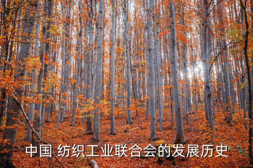 中國(guó) 紡織工業(yè)聯(lián)合會(huì)的發(fā)展歷史