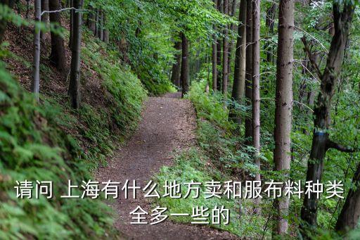 請(qǐng)問 上海有什么地方賣和服布料種類全多一些的