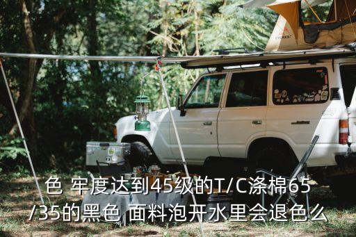 色 牢度達(dá)到45級(jí)的T/C滌棉65/35的黑色 面料泡開(kāi)水里會(huì)退色么