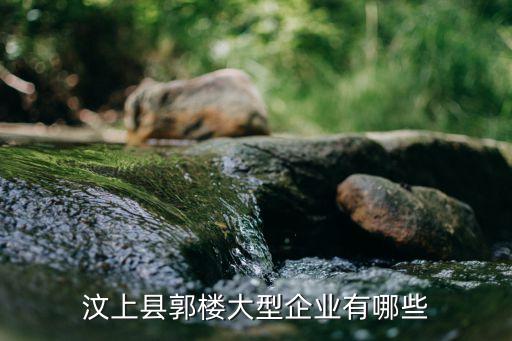 汶上縣郭樓大型企業(yè)有哪些
