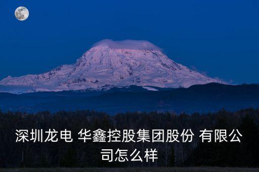 深圳龍電 華鑫控股集團(tuán)股份 有限公司怎么樣