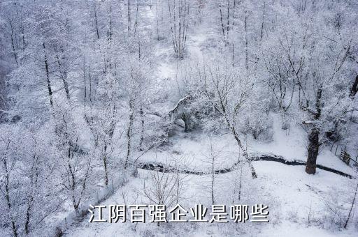 江陰百強(qiáng)企業(yè)是哪些