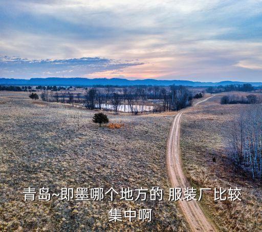  青島~即墨哪個地方的 服裝廠比較集中啊