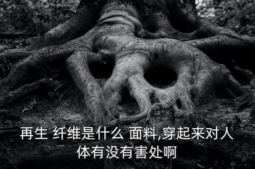 再生 纖維是什么 面料,穿起來對人體有沒有害處啊