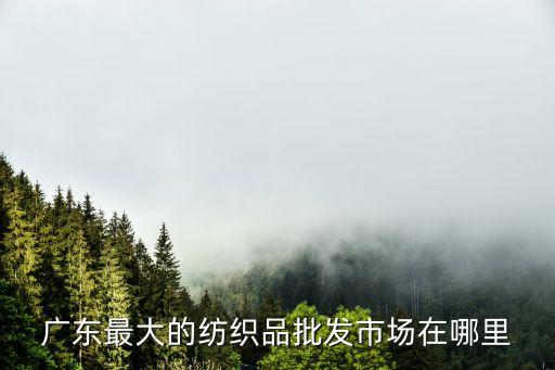 廣州紡織業(yè)有哪幾家