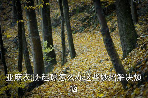 紡織品起毛起球