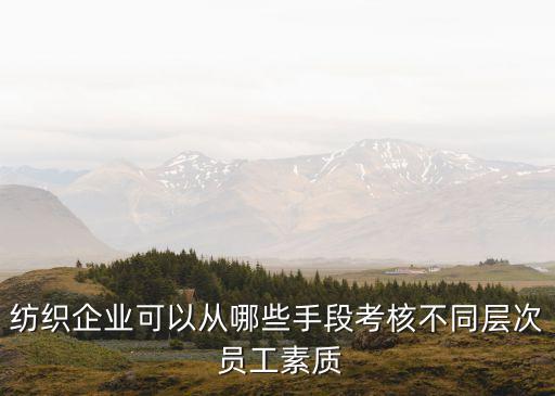 紡織企業(yè)可以從哪些手段考核不同層次 員工素質(zhì)