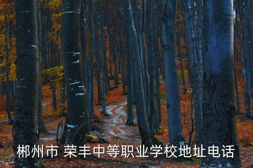 郴州市 榮豐中等職業(yè)學(xué)校地址電話
