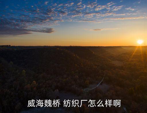  威海魏橋 紡織廠怎么樣啊