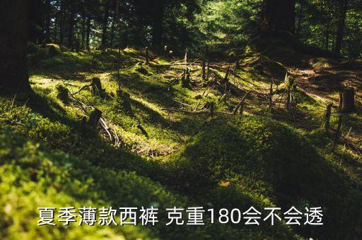 夏季薄款西褲 克重180會(huì)不會(huì)透