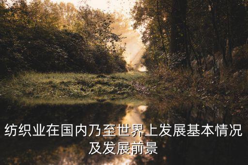 紡織業(yè)在國內(nèi)乃至世界上發(fā)展基本情況及發(fā)展前景