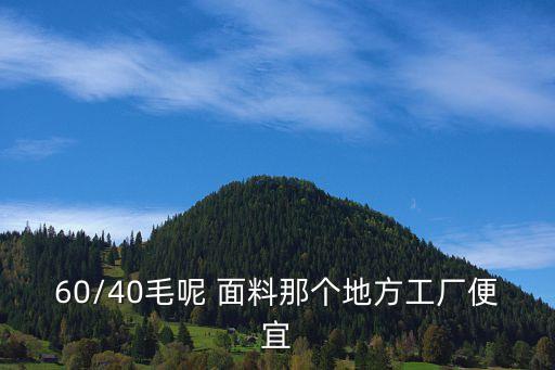 60/40毛呢 面料那個(gè)地方工廠便宜
