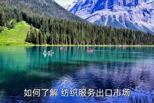 如何了解 紡織服務(wù)出口市場(chǎng)