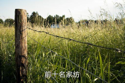 前十名家紡