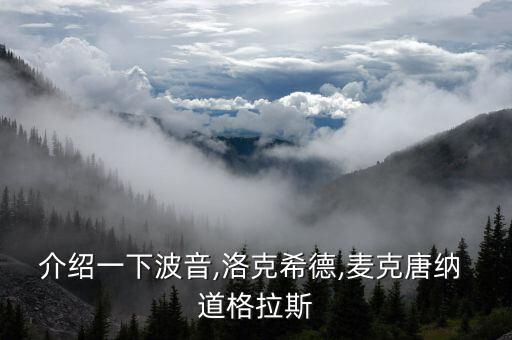 介紹一下波音,洛克希德,麥克唐納 道格拉斯