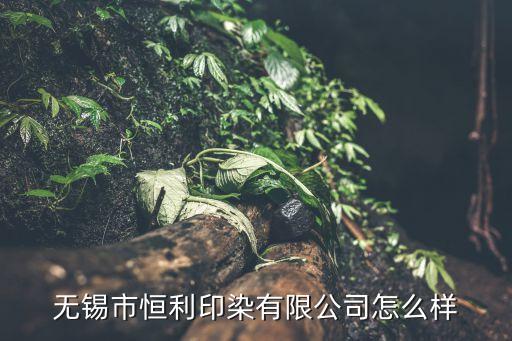 無(wú)錫市恒利印染有限公司怎么樣