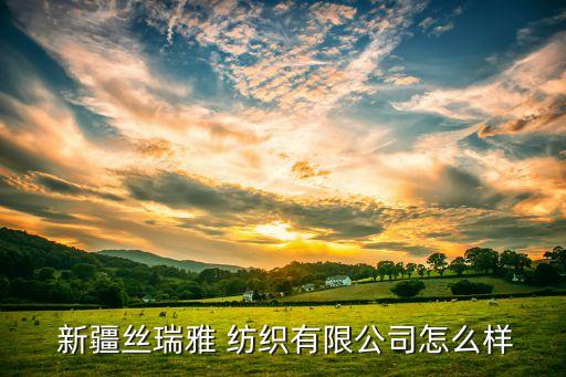  新疆絲瑞雅 紡織有限公司怎么樣