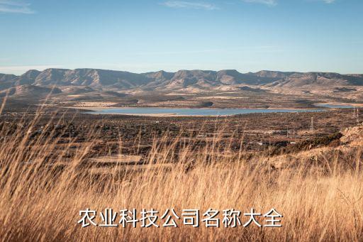 農(nóng)業(yè)科技公司名稱大全