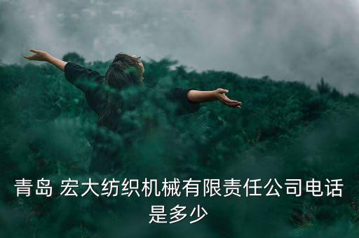 青島 宏大紡織機械有限責任公司電話是多少