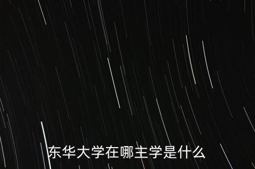 東華大學(xué)在哪主學(xué)是什么