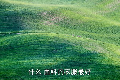 什么 面料的衣服最好