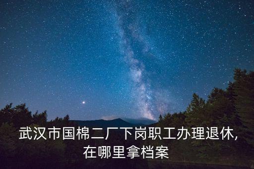  武漢市國(guó)棉二廠下崗職工辦理退休,在哪里拿檔案